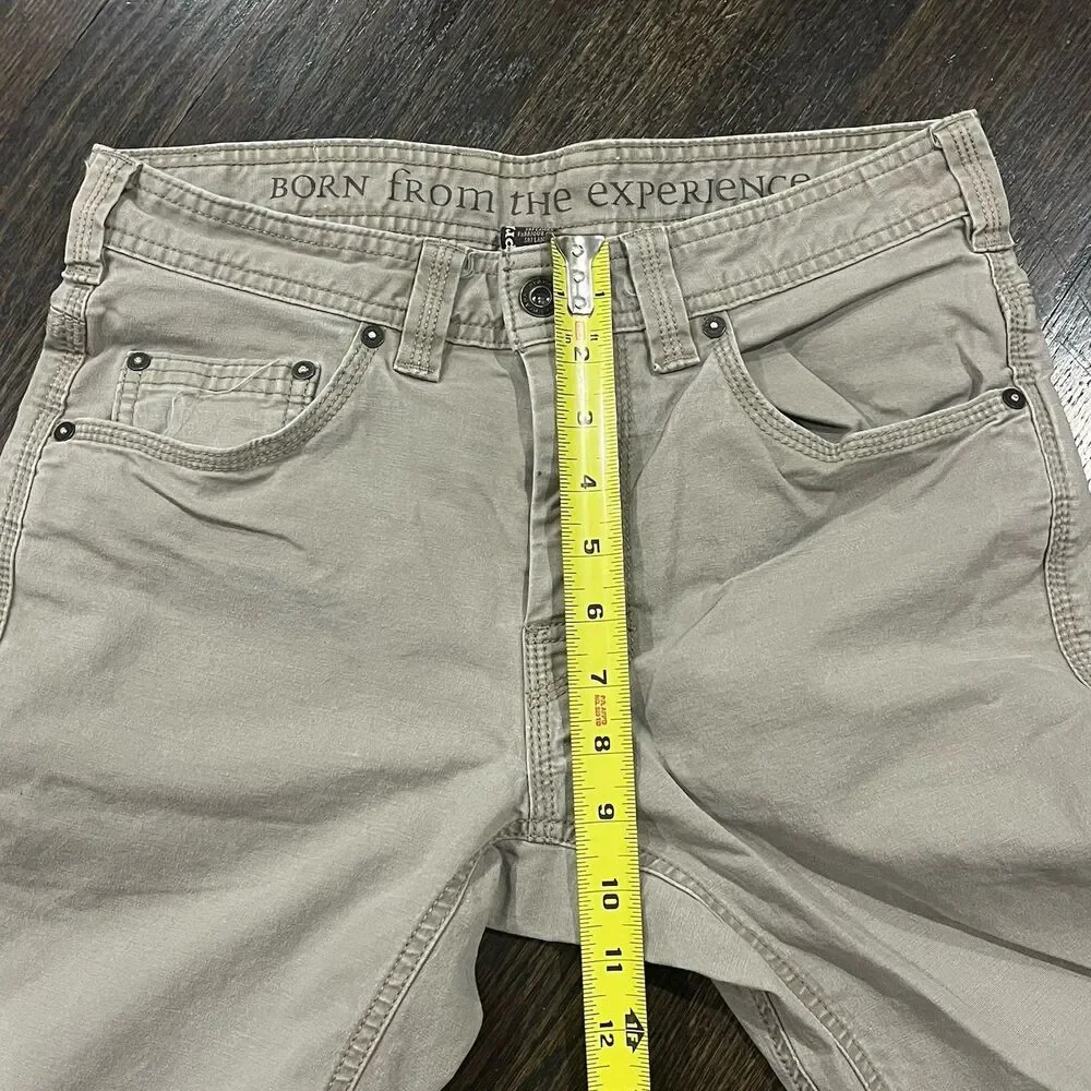 PrAna Bronson Pants Men's 28x32‎  Brown Washed Canvas Hiking Gorpcore (30x32)